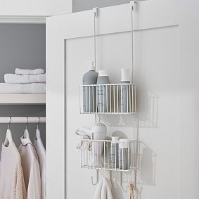 Over-the-Door Metal Bathroom Organizer