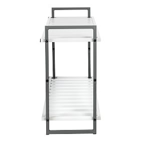 2-Tier Tubular Metal Shoe Rack 