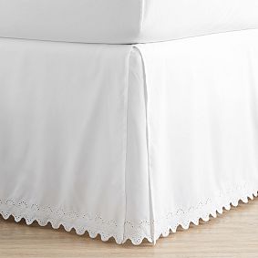 Extra Long Microfiber Eyelet Bed Skirt