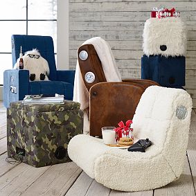 Suede Rockin' Speaker Storage Cube