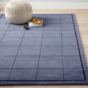Emerson Wool Rug - Faded Navy
