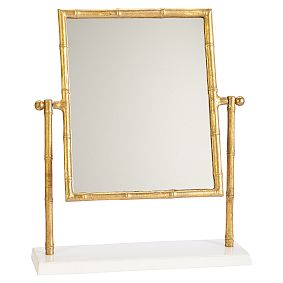 Gold Bamboo Vanity Mirror