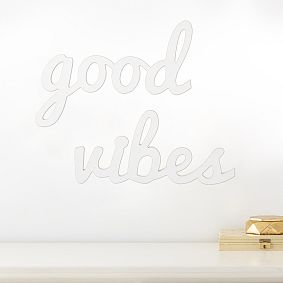 Good Vibes Wood Word Décor