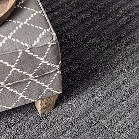 Plush Performance Ribbed Rug - Navy