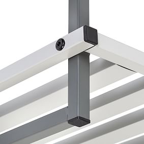 2-Tier Tubular Metal Shoe Rack 