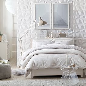 Dimensional Geometric Wall Tiles, Set of 8