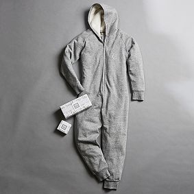 Cozy Jersey Onesie, Gray
