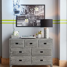 Galvanized Magnetic Table Lamp