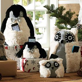 Jeweled Faux Fur Animal Phone Holder