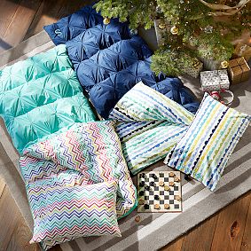 Pintuck Sleeping Bag &amp; Pillowcase, Color Me Zig Zag