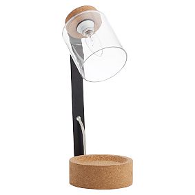 Cork and Glass Task Lamp