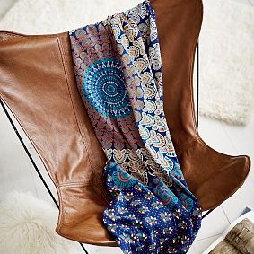 Leather Sling Butterfly Chair