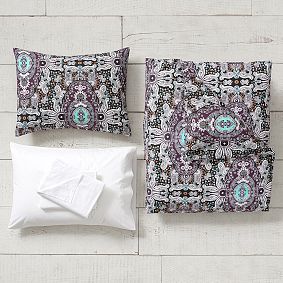 Medallion Mod Duvet Bedding Set with Duvet Cover, Duvet Insert, Sham, Sheet Set + Pillow Inserts