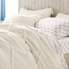 Open Box:  Ashlyn Tufted Organic Duvet Cover &amp; Sham