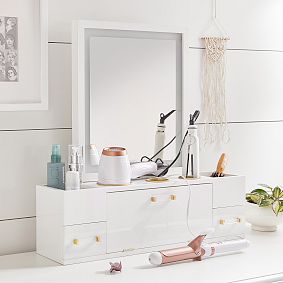 Light Up Beauty Storage Mirror