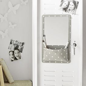 Northfield Gray Dot Locker Mirror Pocket