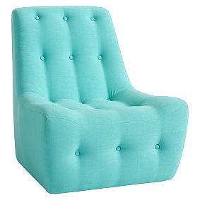 Pool Linen Modern Slipper Chair