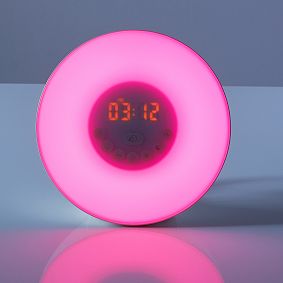 Round Light-Up Alarm Clock