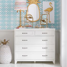 Gold Bamboo Mirrored Tray