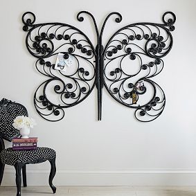 Anna Sui Oversized Butterfly Wall Decor, Black