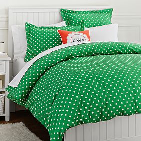Dottie Duvet Cover &amp; Sham, Kelly Green