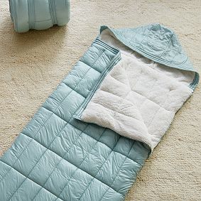 Light Blue Polar Puff Sleeping Bag