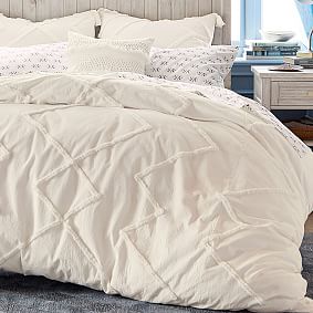 Open Box:  Ashlyn Tufted Organic Duvet Cover &amp; Sham