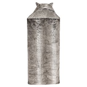 Faux Fur Sleeping Bag, Gray Ombre
