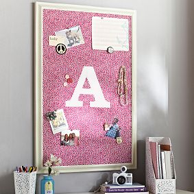 Mini Dot Framed Pinboard &ndash; Pink Magenta