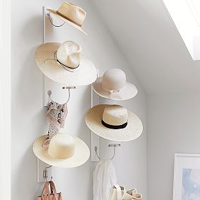 Vertical Hat Storage Wall Hooks