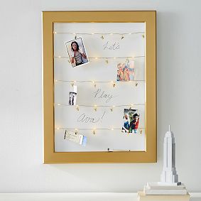 Statement Cable Frame With Dry-Erase Board, Gold