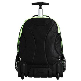 Gear-Up Apex Neon Green Rolling Backpack