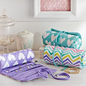 Quilted Sleepover Jewelry Roll