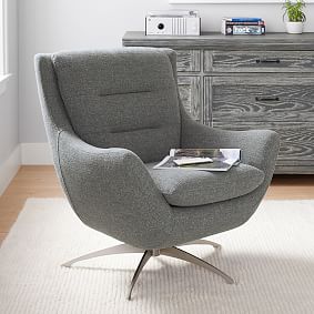Tweed Charcoal Lennon Lounge Chair
