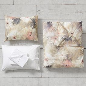 Vintage Daisy Duvet Bedding Set with Duvet Cover, Duvet Insert, Sham, Sheet Set + Pillow Inserts
