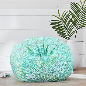 Large Lilly Pulitzer Bean Bag Chair, Homeslice