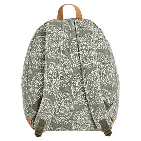 Northfield Olive Block Print Backpack