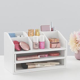 Wood &amp; Acrylic Beauty Organizer