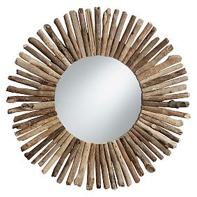 Wood Stick Mirror