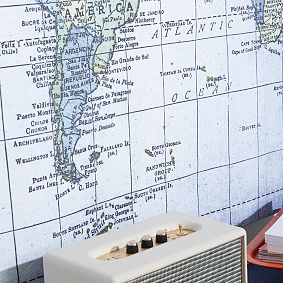 World Atlas Map Mural
