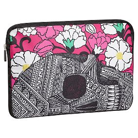 Arte Sempre Skull And Flower Laptop Sleeve