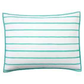 Market Stripe Comforter, Pool