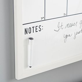 No Nails Oversized Framed Dry Erase Calendar