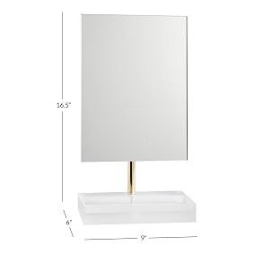 Ava Frosted Acrylic Beauty Mirror