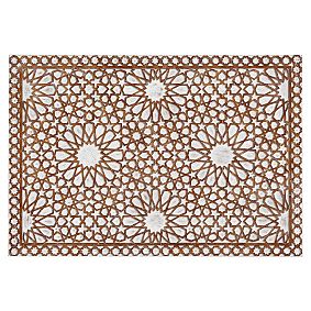 Moroccan Carved Faux Headboard