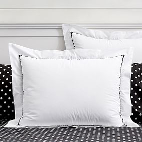 Pop Dot Duvet Cover &amp; Sham, Black