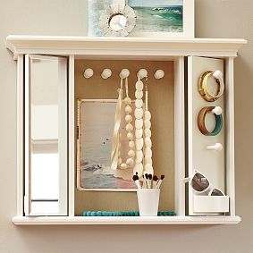Rotating Mirror Jewelry Storage