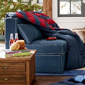 Denim Cushy Sleeper (47.25&quot;)