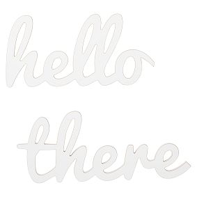 Hello There Wood Word Décor