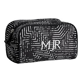 Jet-Set Black/White Circuit Medium Toiletry Bag
